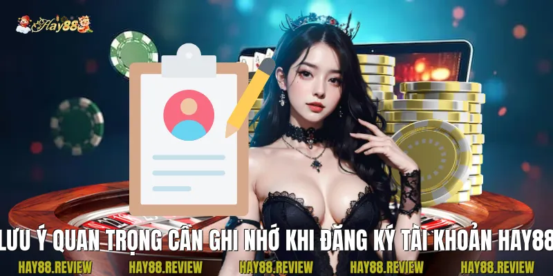 lưu ý quan trọng cần ghi nhớ khi đăng ký tài khoản Hay88